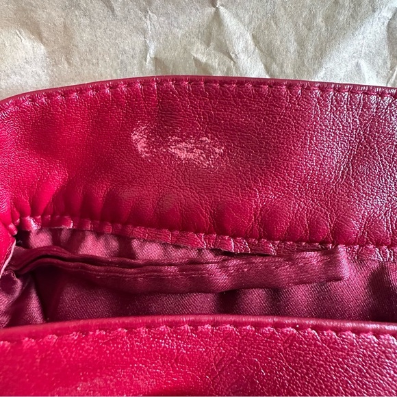 Tommy Hilfiger Vintage Red Leather Pants Size 7 - Picture 9 of 9